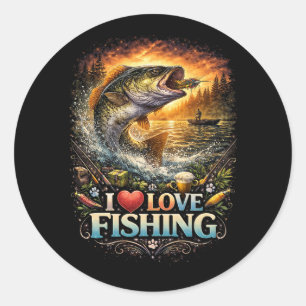 Hooked on the Horizon Classic Round Sticker