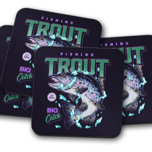 Hooked on Trout Coaster   Trout Fishing Cork Coast