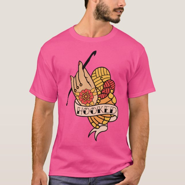 Hooked Tattoo Flash T-Shirt (Front)
