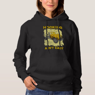 Hooking ain't easy Tow Trucker Husband Tow Truck Hoodie