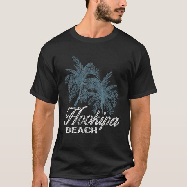 Hookipa Beach Hawaii Two Big Palms T-Shirt (Front)