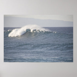 Hookipa Beach Park, North Shore of Maui, Poster