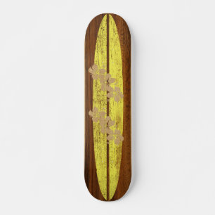 Hookipa Vintage Surf Faux Wood Skateboard