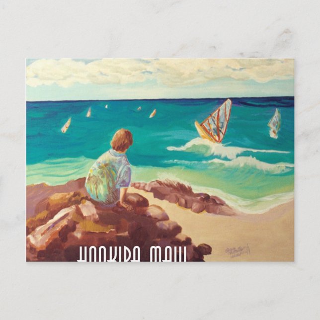 hookipa windsurfing postcard (Front)