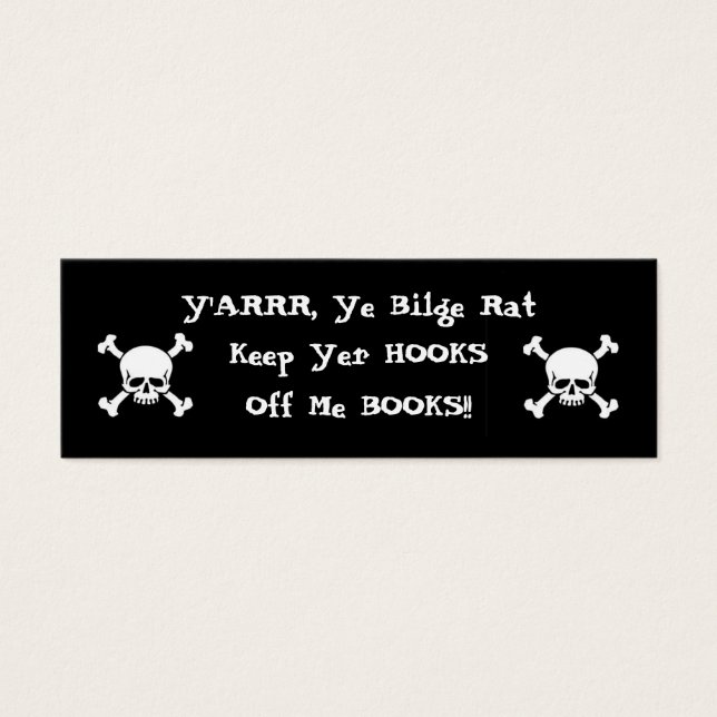 Hooks Off! Bookmark (Front)