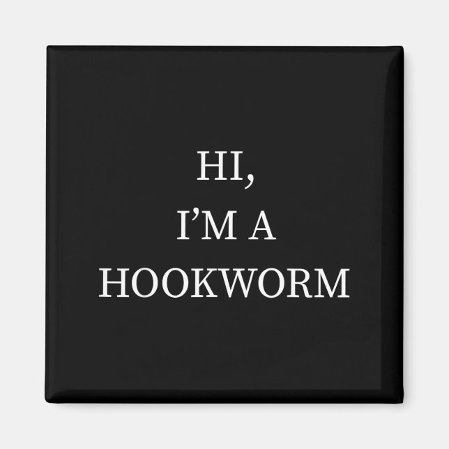 Hookworm Parasite Halloween Shirt Funny Last Magnet (Front)