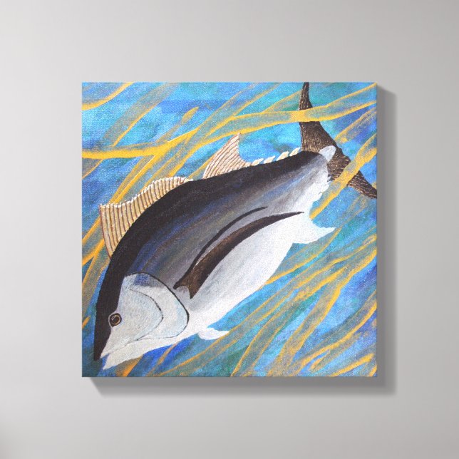 Hooky from school canvas print (Front)