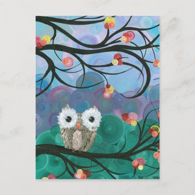 Hoolandia (c) 2013 – Owl Expressions Series Postcard (Front)
