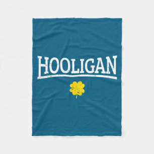 Hooligan Irish St. Patricks Day Fleece Blanket