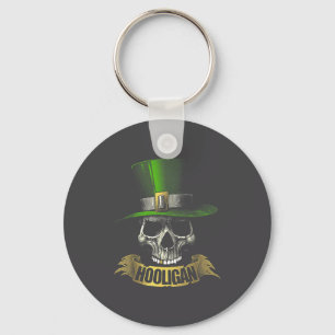 Hooligan Skull Funny Iri-shirt Key Ring