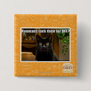 Hoomans Taek There fur OFF? 15 Cm Square Badge