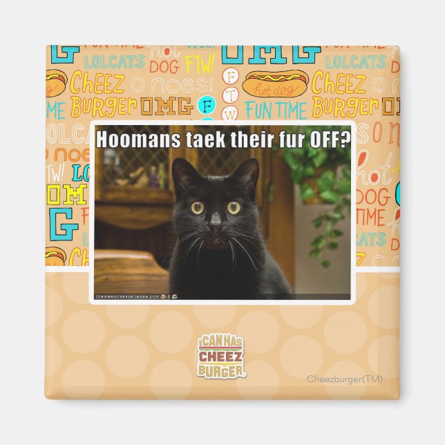 Hoomans Taek There fur OFF? Magnet (Front)