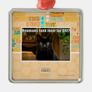 Hoomans Taek There fur OFF? Metal Tree Decoration