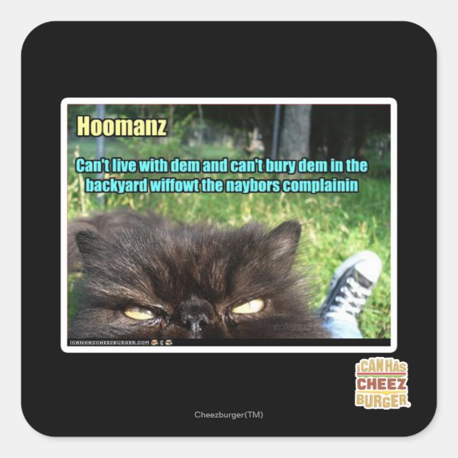 Hoomanz Square Sticker (Front)