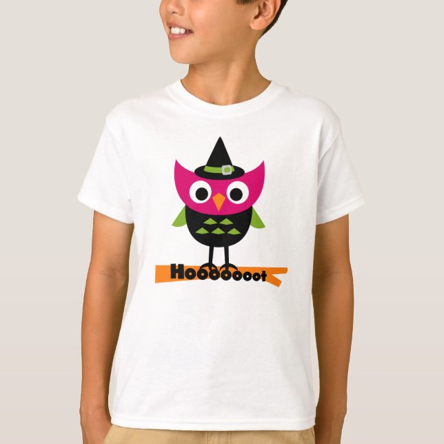 Hooooot Owl Halloween T-shirts and Gifts (Front)