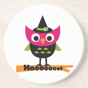 Hooooot Owl Halloween T-shirts and Gifts Coaster