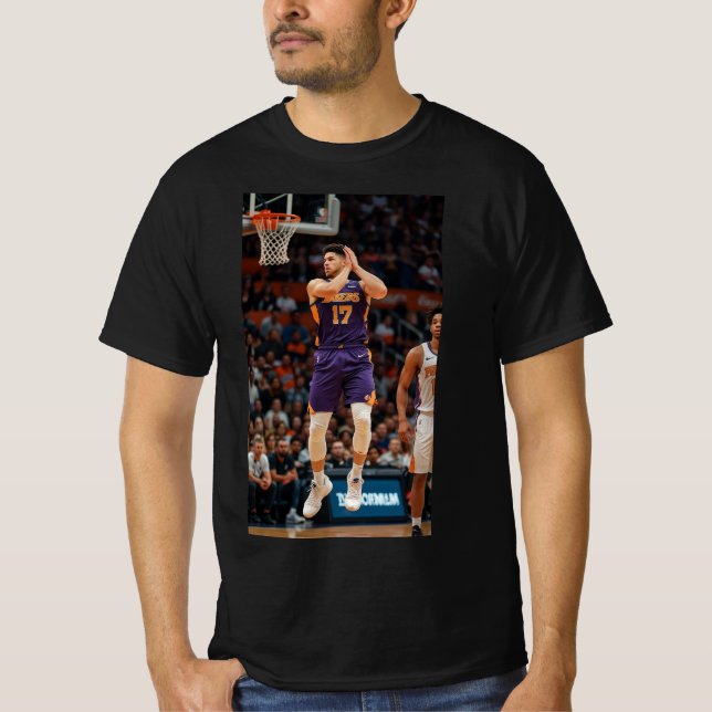 Hoop Dreams: Stylish Basketball Sports T-Shirt (Front)