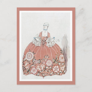 Hoop Skirt in Dusty Pink Postcard