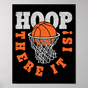 Hoop There It Is Bysketbyll Player Fun Vintage Gif Poster