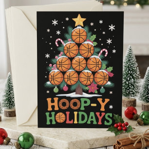 Hoop-y Holidays Basketball Christmas Holiday Sport Card