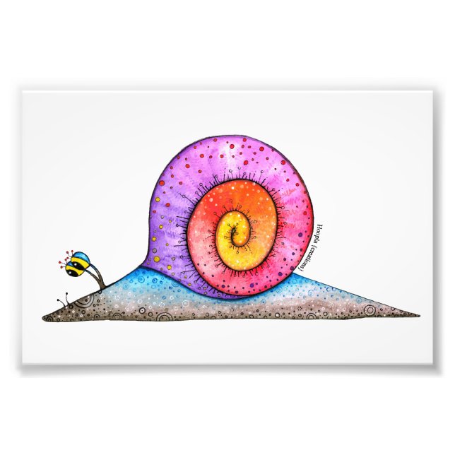 Hoopla Snail Photo Print (Front)