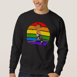 Hoopoe Rainbow Bird Birdwatcher Songbird Diversity Sweatshirt