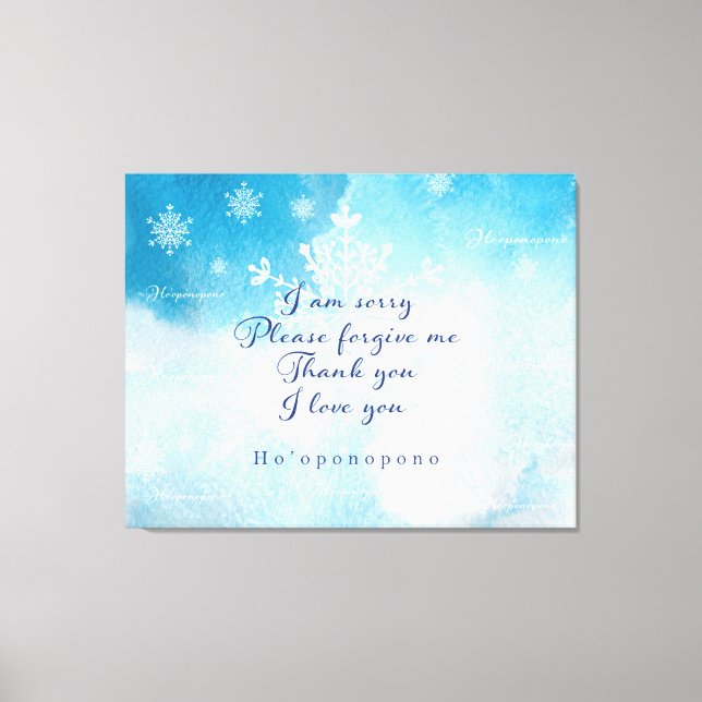 Ho'oponopono Prayer Art Print (Front)