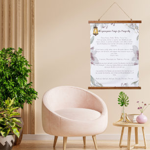 Ho'oponopono Prayer for Prosperity Hanging Tapestry