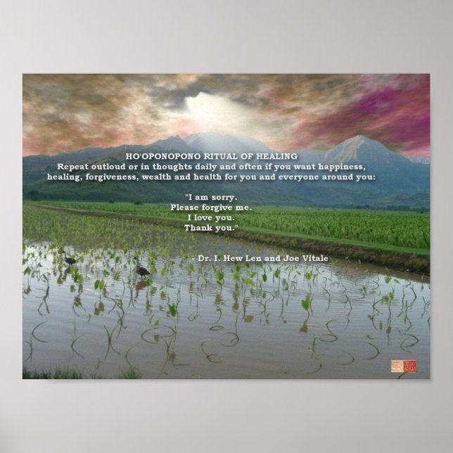 Ho'oponopono Ritual of Healing Poster (Front)