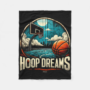 Hoops alley oop fleece blanket