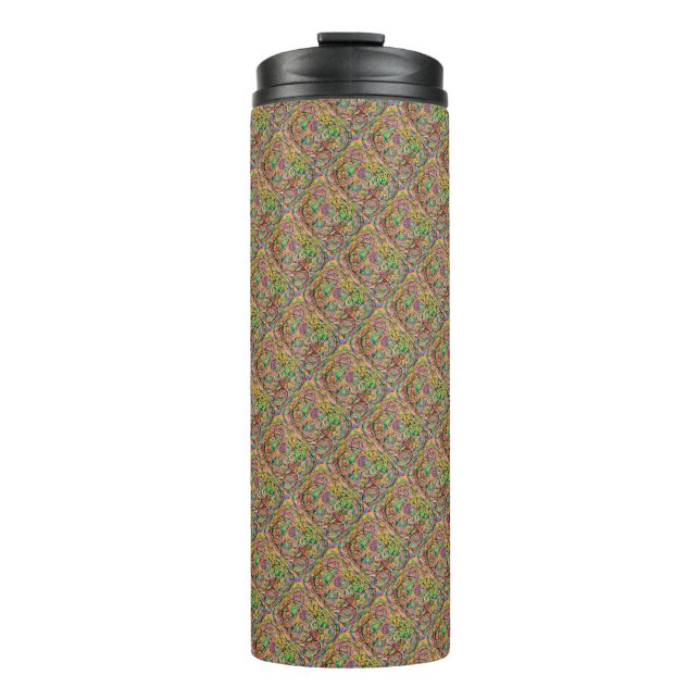 Hoops art design mixed colours jingle jangle       thermal tumbler (Front)