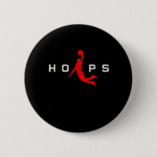Hoops - Basball 6 Cm Round Badge
