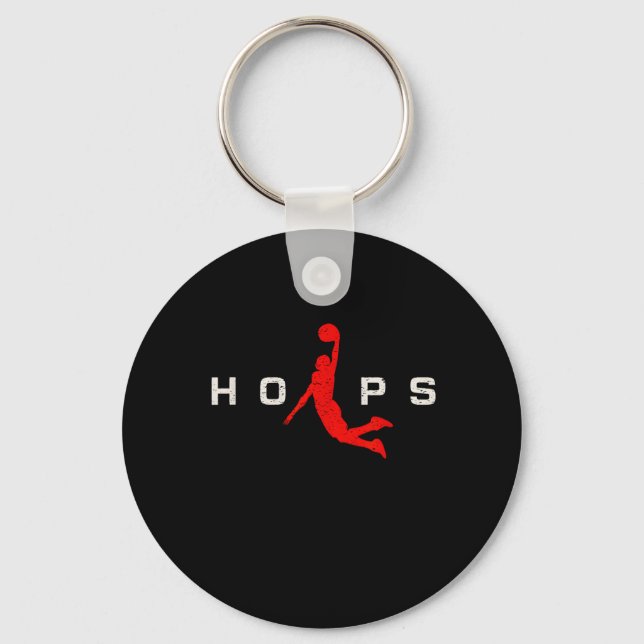 Hoops - Basball Key Ring (Front)