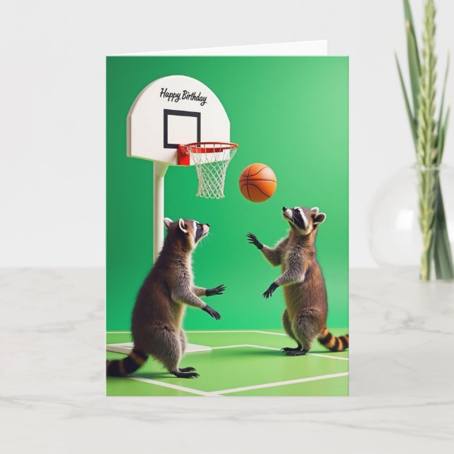 Hoops Birthday Fun Card (Front)
