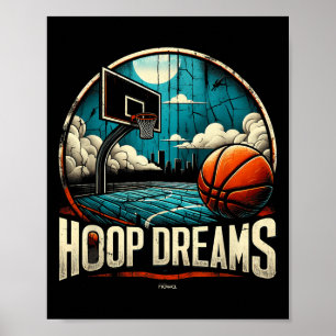 Hoops By Nowa. Basketball - Uni-adults & Kids Poster