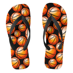 Hoops Dribble Basketball Sports Gift Collection Jandals