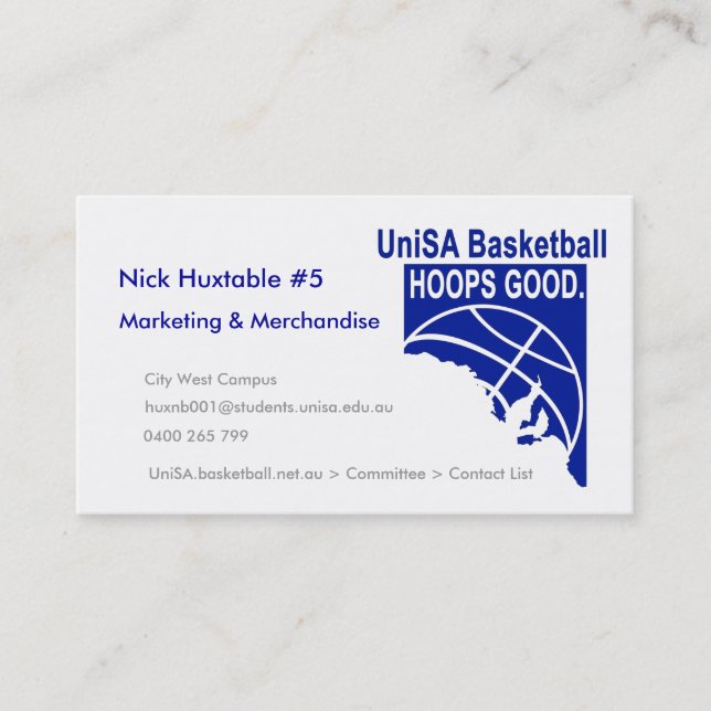 Hoops Good Business Card (Front)