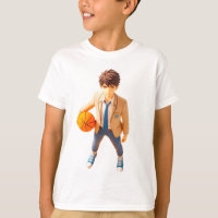 Hoops Legend – 3D Anime Basketball T-Shirt 