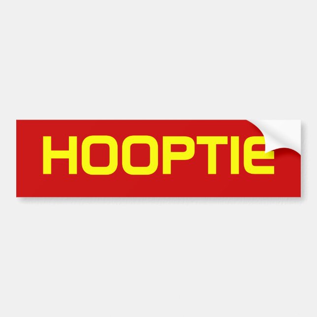 HOOPTIE BUMPER STICKER (Front)