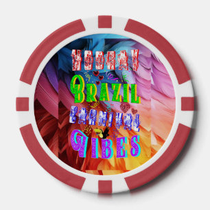 Hooray Brazil Carnival Vibes Poker Chips