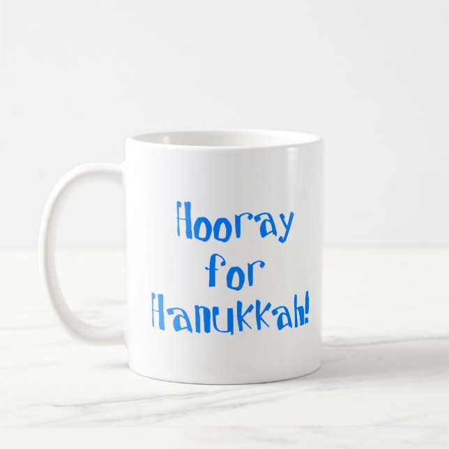 Hooray for Hanukkah Coffee Mug (Left)