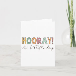 Hooray It's Stem Day Teacher Specials Squad Ck To  Card