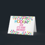 HOORAY **SON ON YOUR BIRTHDAY** CARD<br><div class="desc">ON  YOU ON OUR ****BIRTHDAY SON**** TAKE TIME OUT TO "CELEBRATE"  AND IF YOU WISH YOU CAN CHANGE THE VERSE INSIDE YOU CAN ON ALL MY CARDS. THANKS FOR STOPPING BY ONE OF MY EIGHT STORES!!!</div>