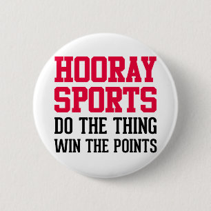 Hooray Sports 6 Cm Round Badge