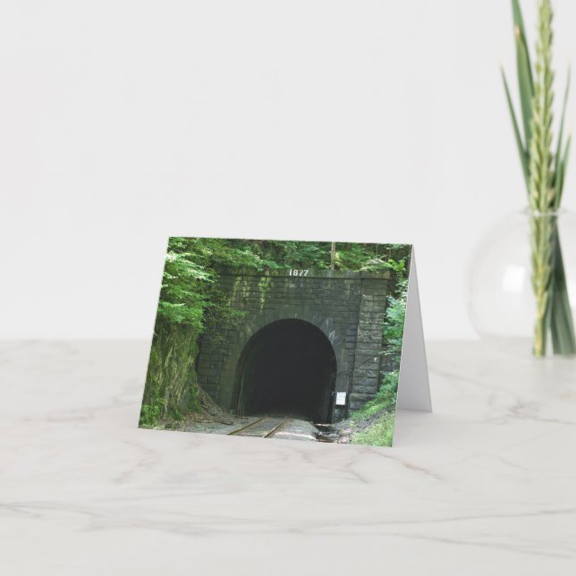 Hoosac Tunnel East Portal Florida MA Note Card (Front)