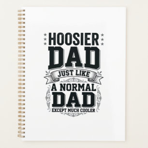 Hoosier Dad Vintage Engraving Quote Shirt Design_1 Planner