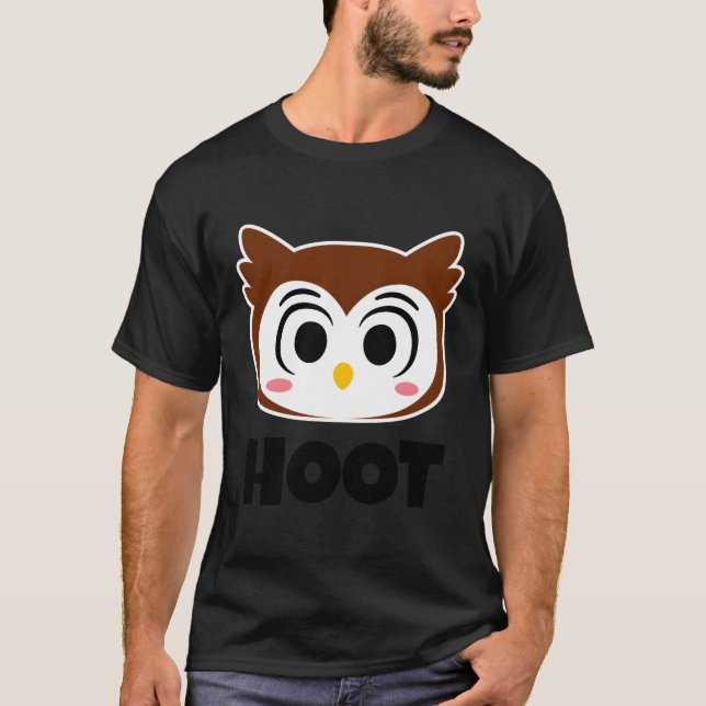 Hoot Childrens Owls For Coon Owl Face T-Shirt (Front)