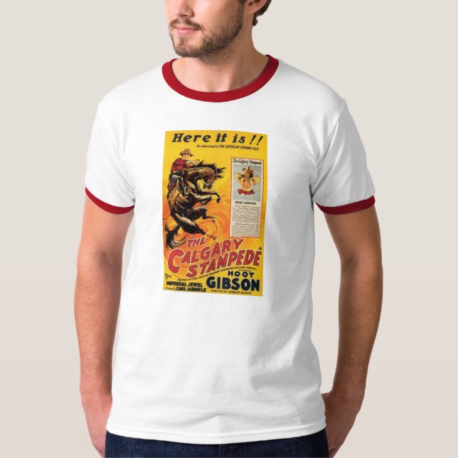 Hoot Gibson 1925 silent movie western poster T-Shirt (Front)
