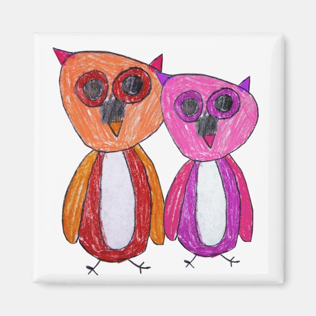 Hoot Hoot Owls Magnet (Front)
