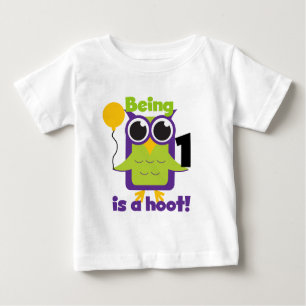 Hoot Owl 1st Birthday T-shirts and Gifts